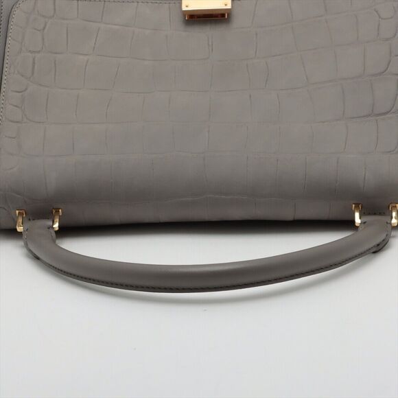 Celine Trapeze Mock Croc 2 Way Handbag #145836C53B - Picture 5 of 14